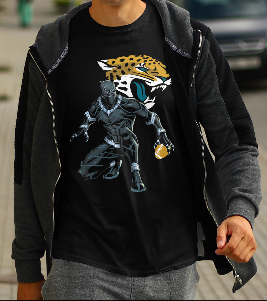 Jacksonville Jaguars Panther Crossover Football T-Shirt