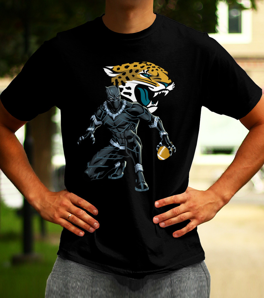Jacksonville Jaguars Panther Crossover Football T-Shirt