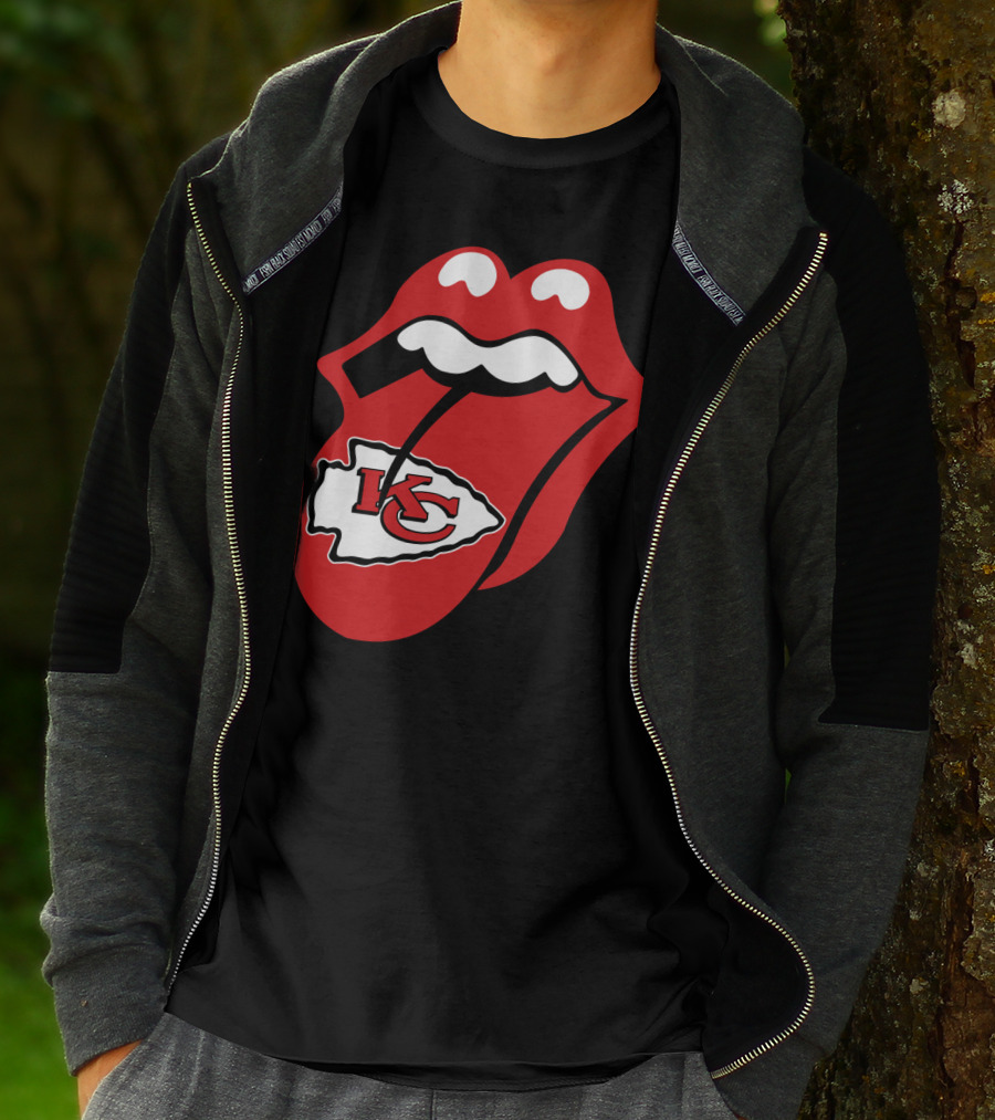 Kansas City Chiefs Kc Arrowhead Tongue T-Shirt