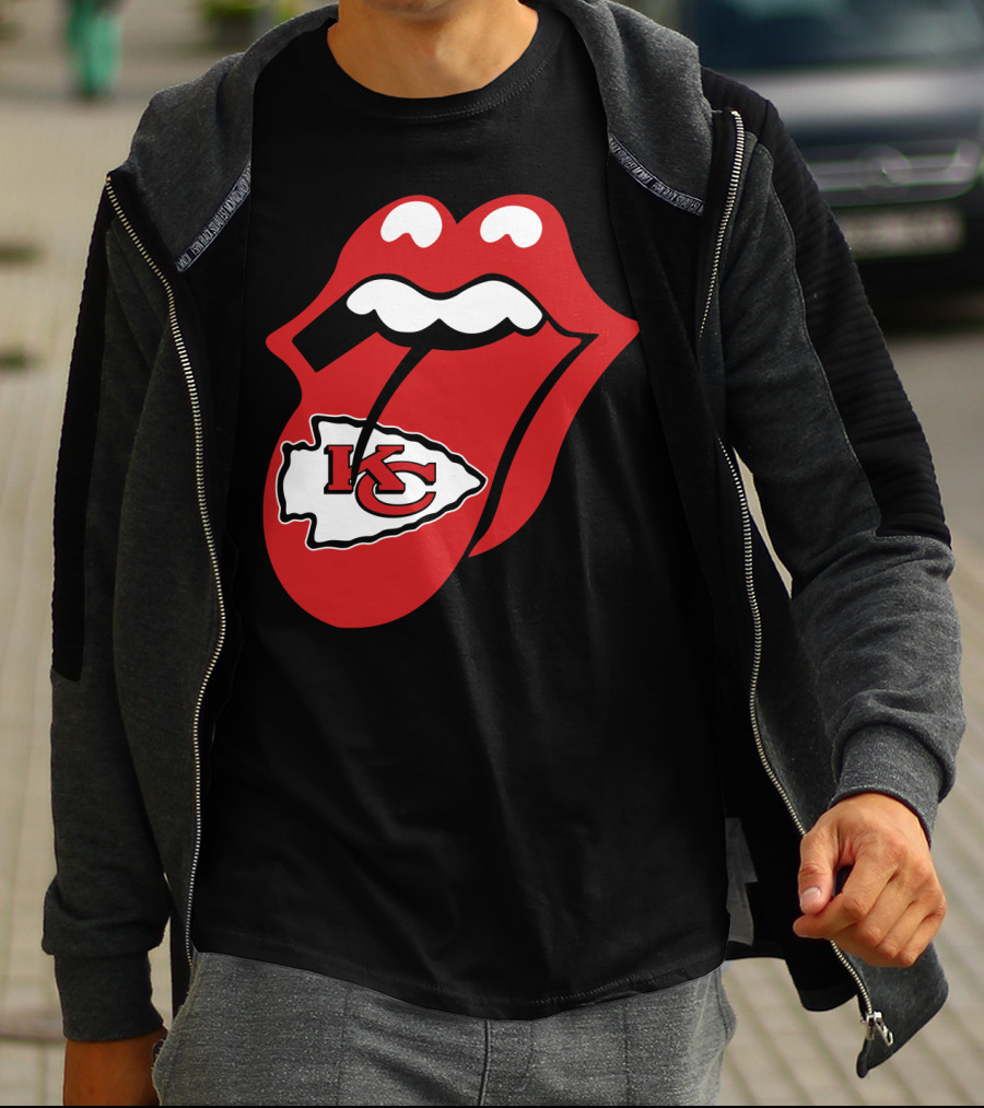 Kansas City Chiefs Kc Arrowhead Tongue T-Shirt