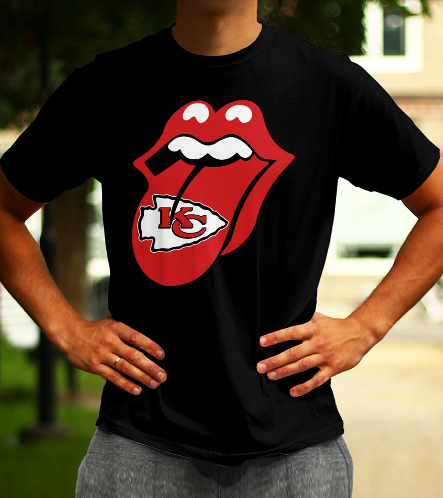 Kansas City Chiefs Kc Arrowhead Tongue T-Shirt