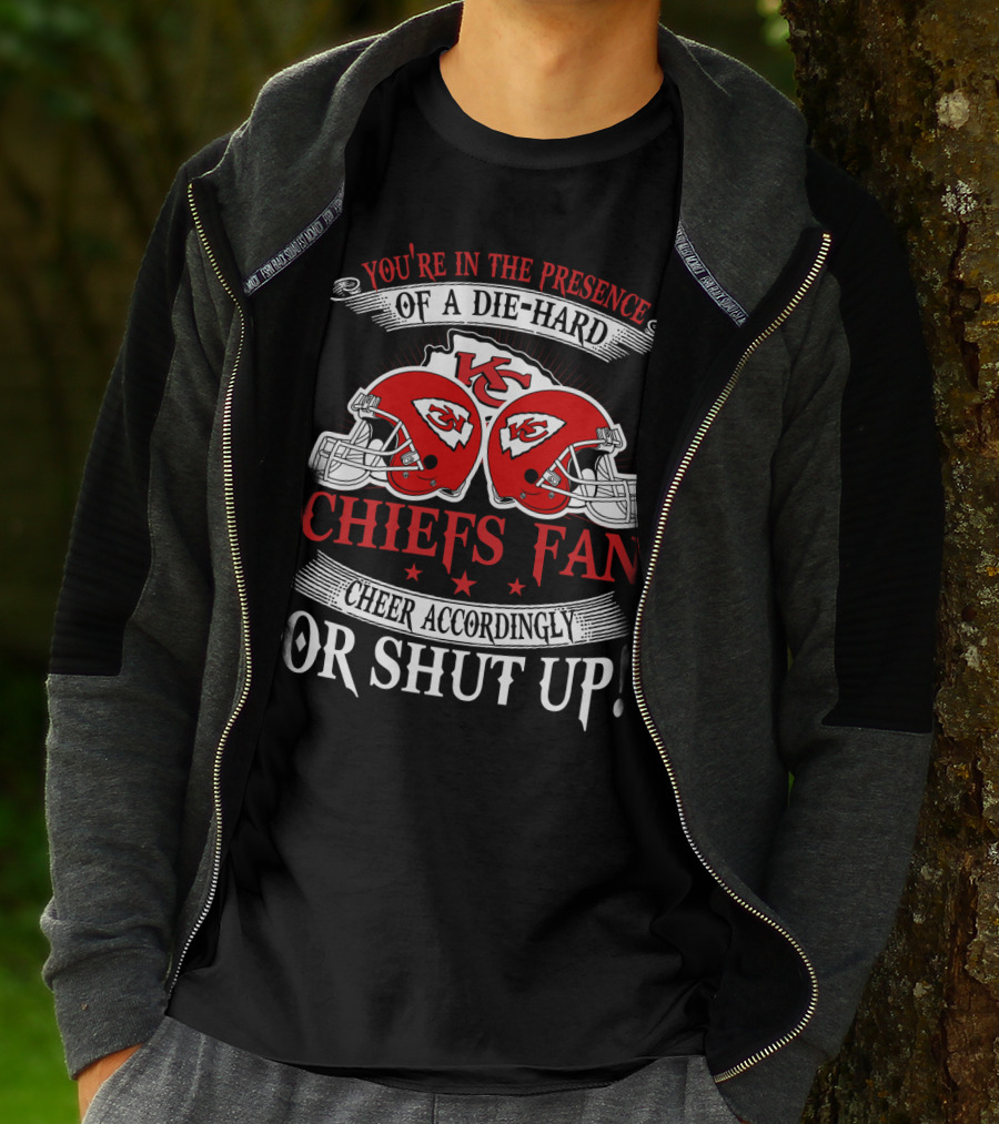 Kansas City Chiefs Fan Die-Hard Cheer Accordingly T-Shirt
