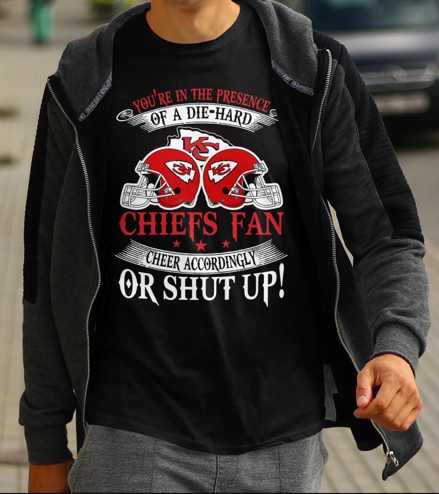 Kansas City Chiefs Fan Die-Hard Cheer Accordingly T-Shirt