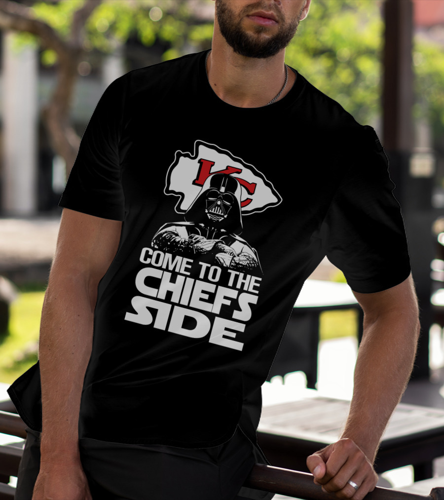 Come To The Chiefs Side Kansas City Chiefs Darth Vader T-Shirt