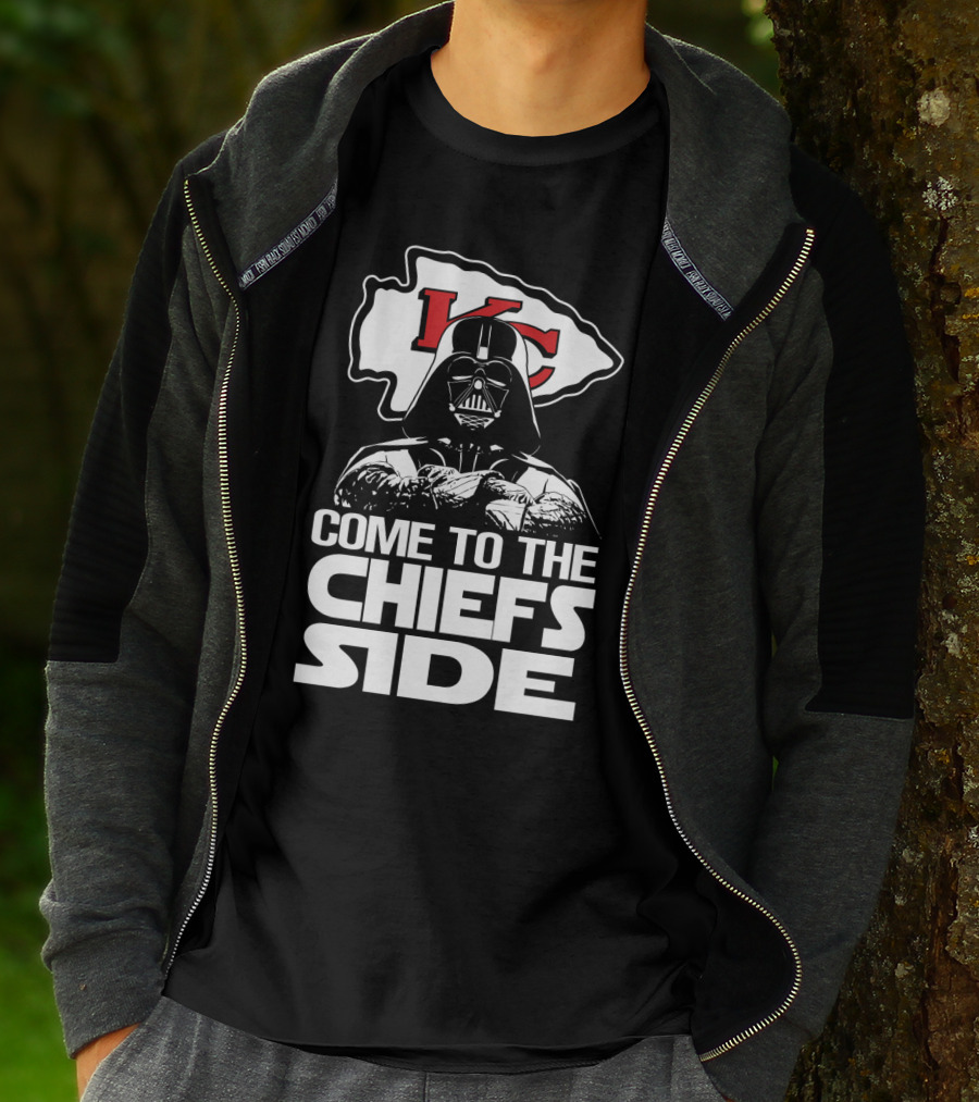Come To The Chiefs Side Kansas City Chiefs Darth Vader T-Shirt