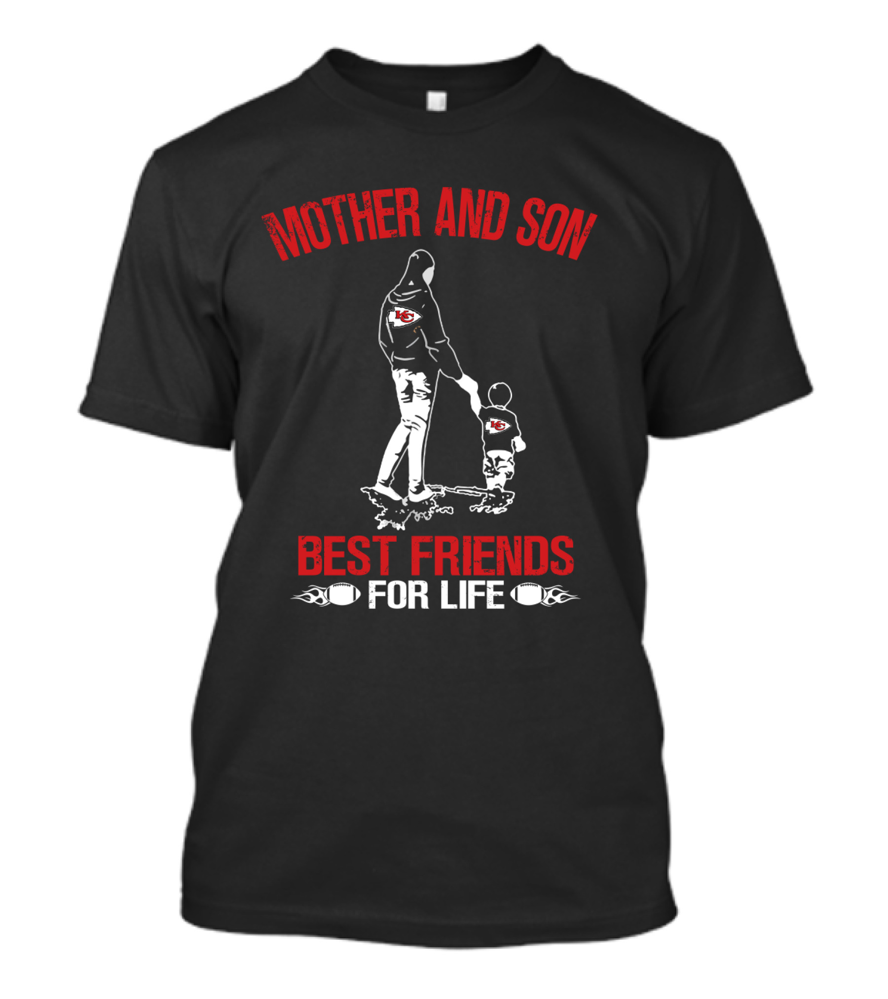 Mother And Son Kansas City Chiefs Best Friends For Life T-Shirt