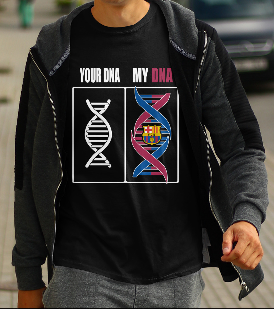 Your Dna My Dna Fcb Barcelona Crest T-Shirt