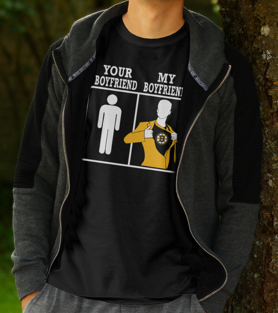 Your Boyfriend My Boyfriend Boston Bruins T-Shirt