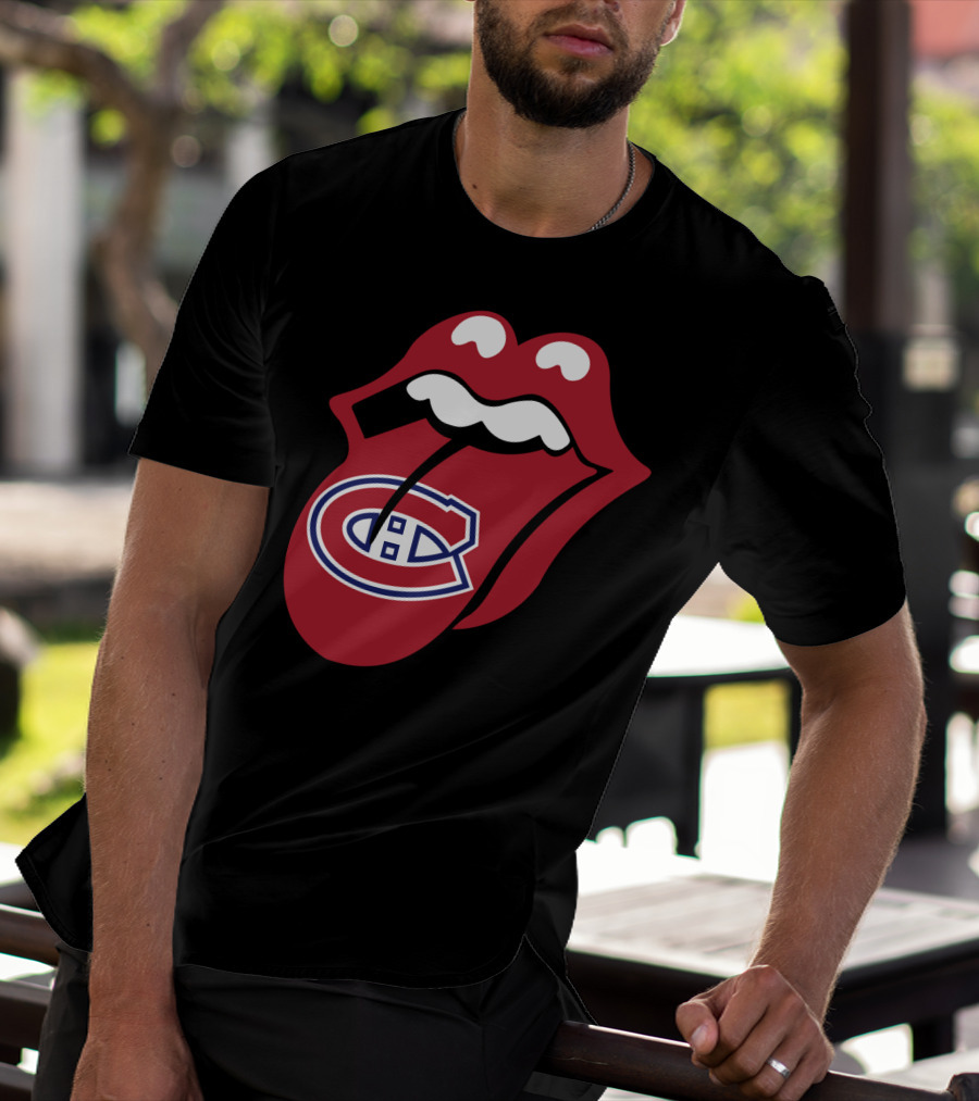 Montreal Canadiens Logo With Iconic Tongue And Lips T-Shirt