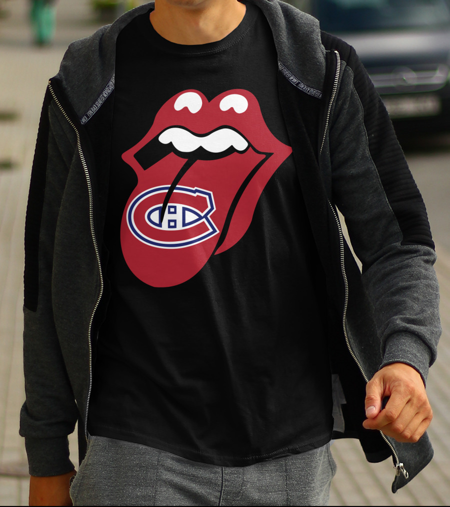 Montreal Canadiens Logo With Iconic Tongue And Lips T-Shirt