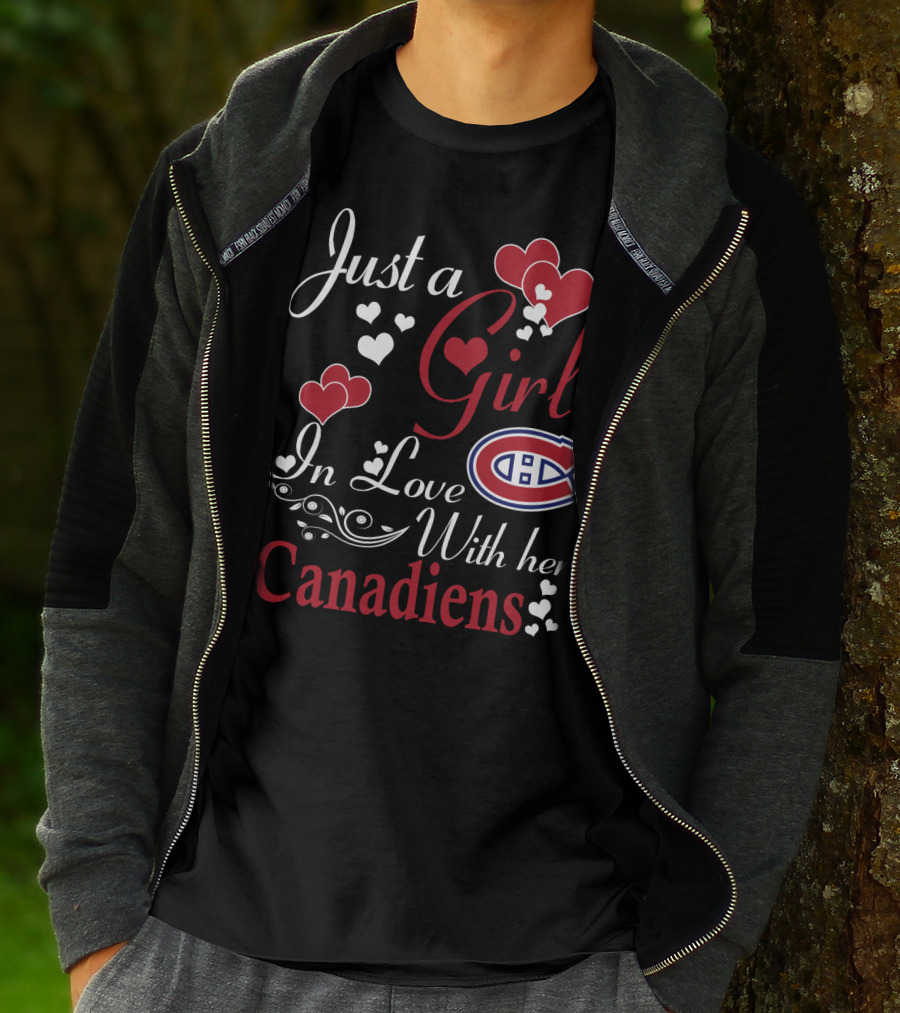 Just A Girl In Love With Her Montreal Canadiens T-Shirt