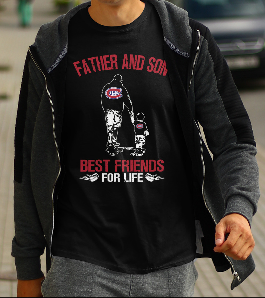 Father And Son Montreal Canadiens Best Friends For Life T-Shirt