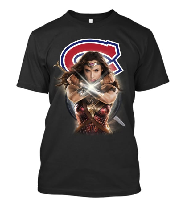 Montreal Canadiens Wonder Woman Crossover T-Shirt