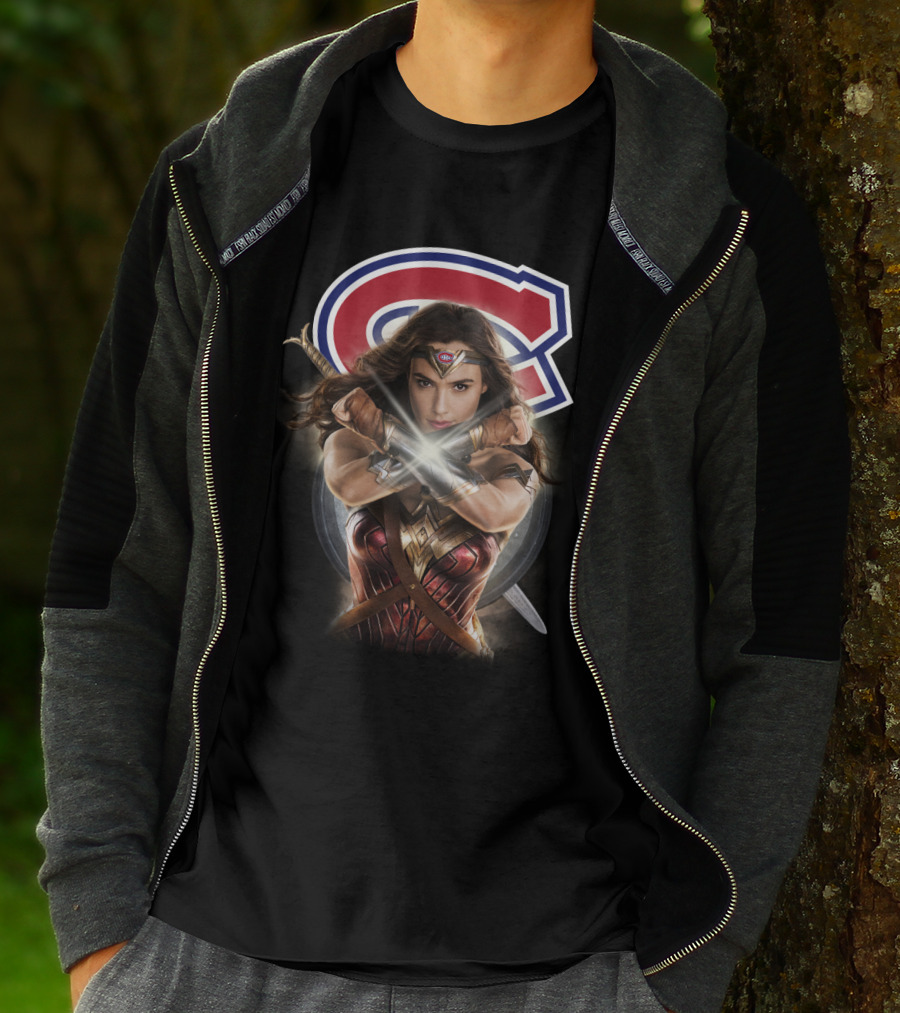 Montreal Canadiens Wonder Woman Crossover T-Shirt