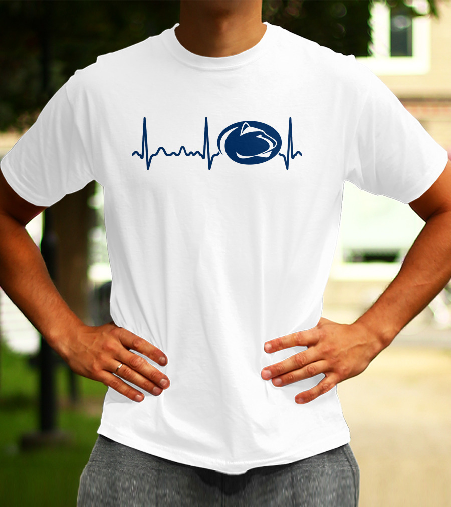 Penn State Heartbeat EKG Nittany Lions T-Shirt